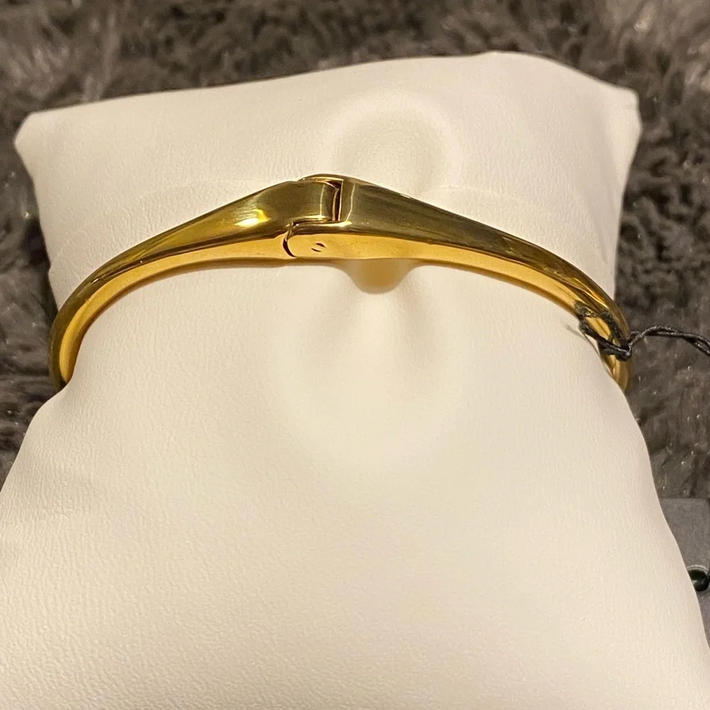 Kate spade New York Lady Marmalade Crystal open cuff hinged bangle - Picture 3 of 6
